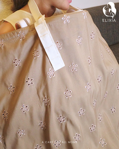 Mocha Nursing Cover Set