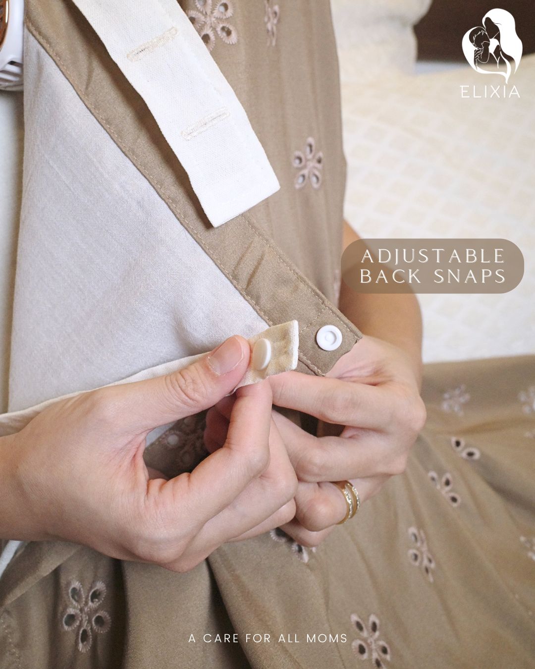 Mocha Nursing Cover Set