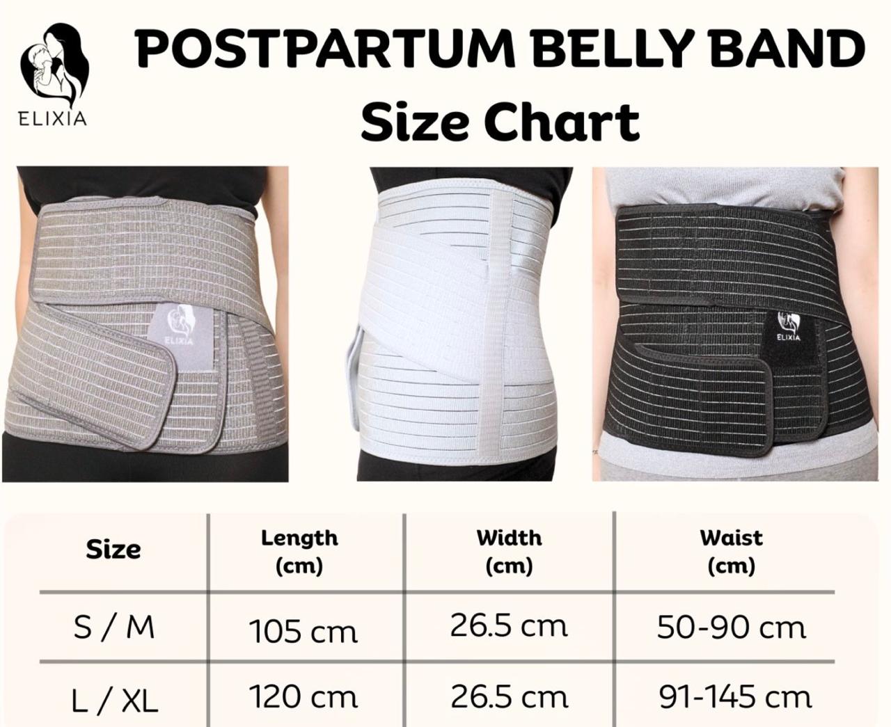 Light Gray Postpartum Bellyband