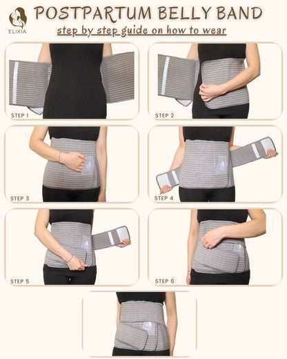 Light Gray Postpartum Bellyband